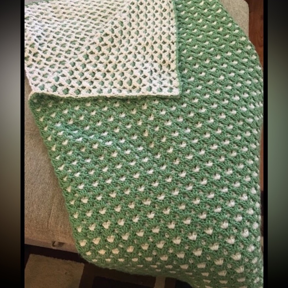 Handmade crochet blanket
